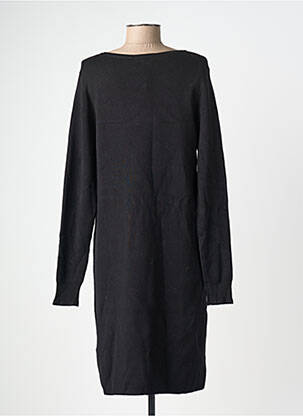 Robe pull coupe droite manches longues noir CREAM femme