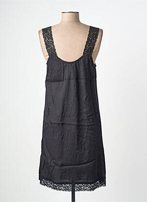 Robe mi-longue coupe fluide sans manche noir CREAM femme