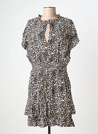 Robe mi-longue manches courtes manches courtes noir MOLLY BRACKEN femme
