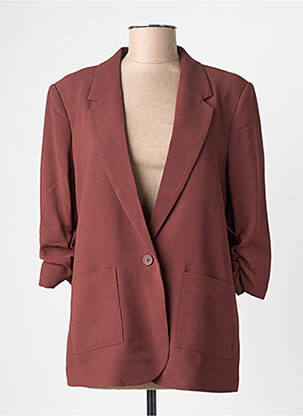 Blazer finition intérieure doublée marron CREAM femme