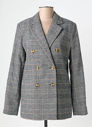 Blazer poignets boutonnés gris C'EST BEAU LA VIE femme