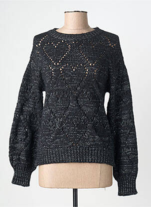 Pull coupe cintrée manches longues noir MOLLY BRACKEN femme