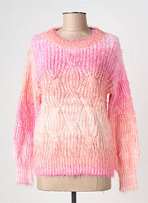 Pull coupe cintrée manches longues rose MOLLY BRACKEN femme