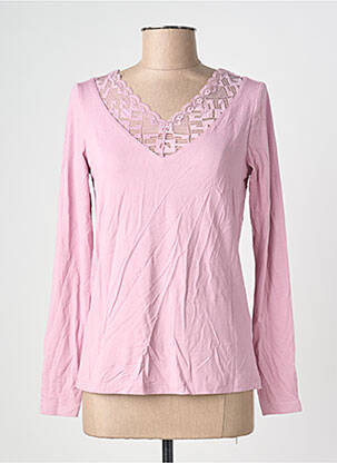 T-shirt manches longues manches longues rose CREAM femme