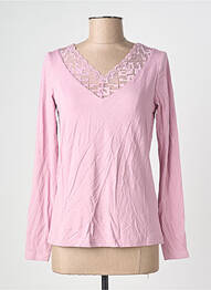 T-shirt manches longues manches longues rose CREAM femme