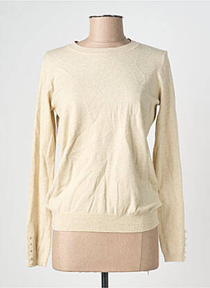 Pull coupe cintrée manches longues beige MOLLY BRACKEN femme