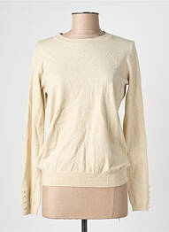 Pull coupe cintrée manches longues beige MOLLY BRACKEN femme