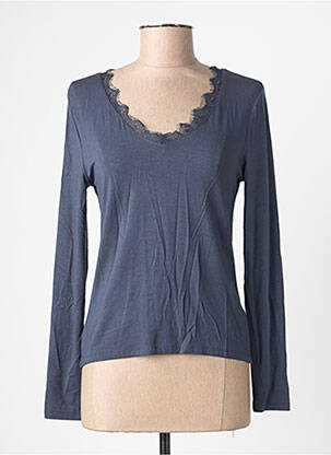 T-shirt manches longues manches longues bleu LES TROPEZIENNES PAR M.BELARBI femme