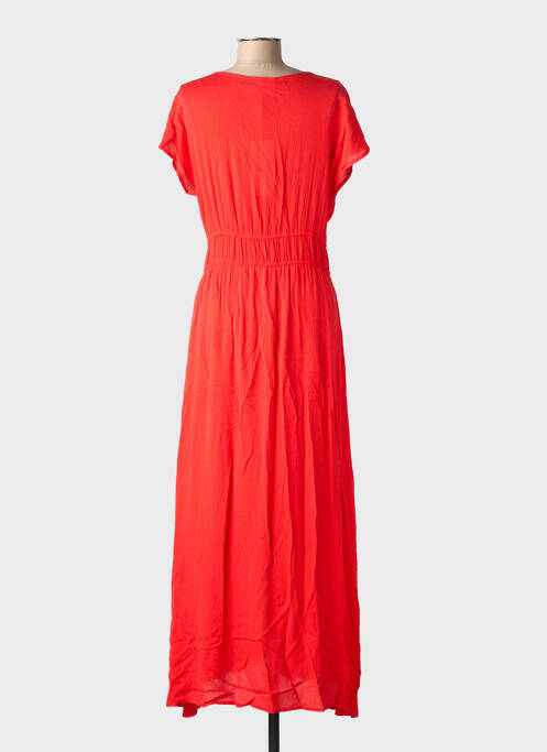 Robe longue manches courtes manches courtes rouge CREAM femme