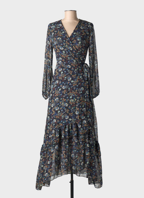 Robe longue manches longues manches longues bleu MOLLY BRACKEN femme