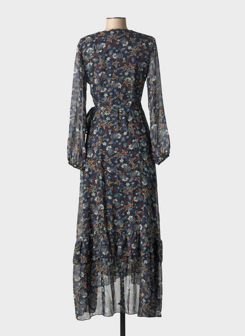 Robe longue manches longues manches longues bleu MOLLY BRACKEN femme