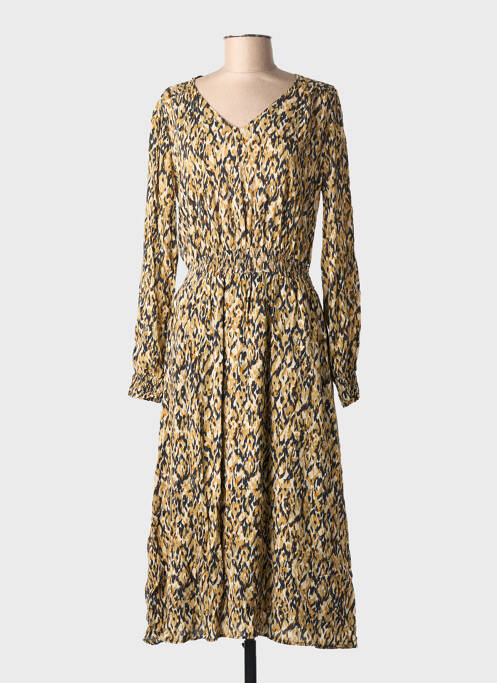 Robe longue manches longues manches longues noir C'EST BEAU LA VIE femme
