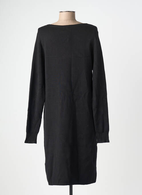 Robe pull coupe droite manches longues noir CREAM femme