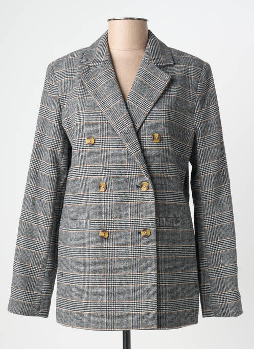 Blazer poignets boutonnés gris C'EST BEAU LA VIE femme