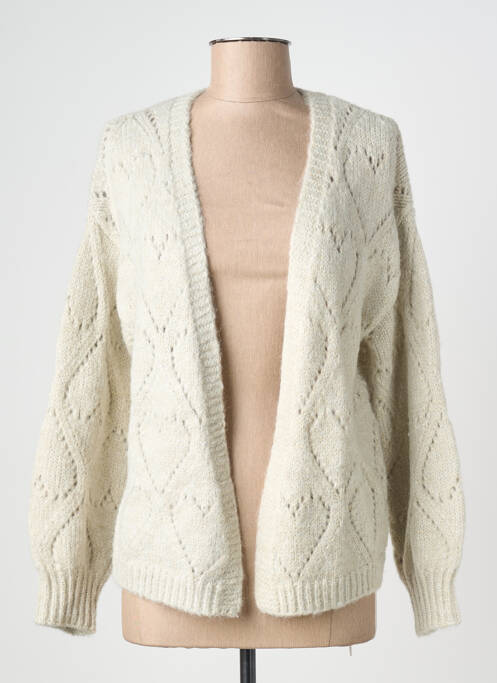 Gilet manches longues beige MOLLY BRACKEN femme