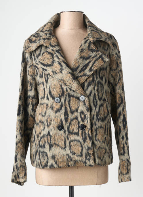 Manteau court marron MOLLY BRACKEN femme