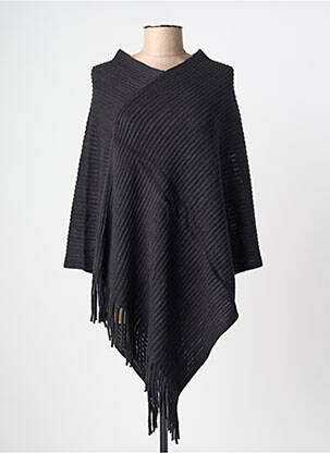 Poncho coupe ample noir MOLLY BRACKEN femme