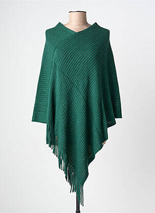 Poncho coupe ample vert MOLLY BRACKEN femme
