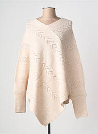 Pull col v manches longues beige CREAM femme