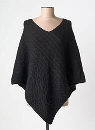 Poncho col v noir CREAM femme