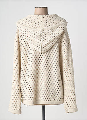 Pull coupe droite manches longues beige CREAM femme