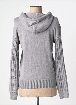 Pull coupe cintrée manches longues gris C'EST BEAU LA VIE femme