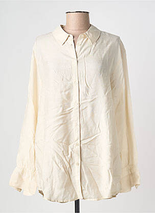 Chemisier coupe droite manches longues beige CREAM femme