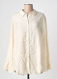 Chemisier coupe droite manches longues beige CREAM femme