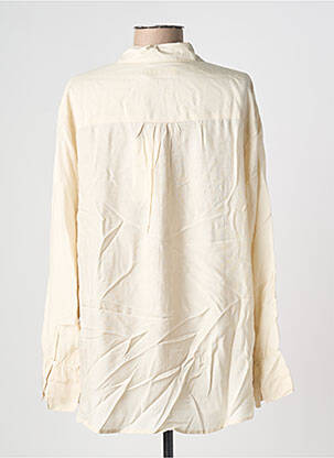 Chemisier coupe droite manches longues beige CREAM femme