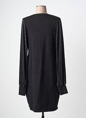 Robe mi-longue manches longues manches longues noir MOLLY BRACKEN femme
