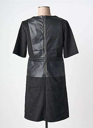 Robe mi-longue manches courtes manches courtes noir JULIE GUERLANDE femme