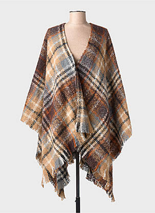 Poncho marron CREAM femme