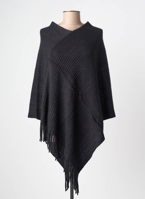 Poncho coupe ample noir MOLLY BRACKEN femme