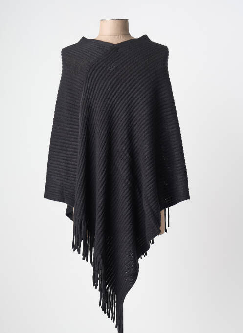 Poncho coupe ample noir MOLLY BRACKEN femme
