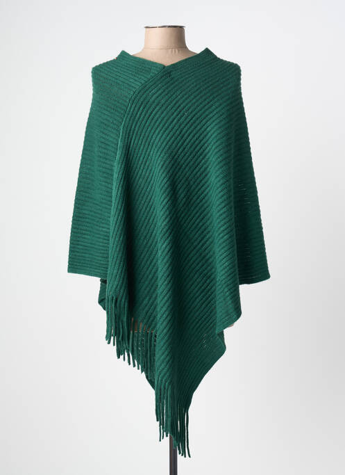 Poncho coupe ample vert MOLLY BRACKEN femme