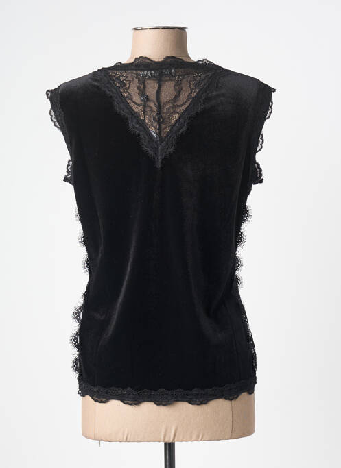 Top coupe cintrée sans manche noir MOLLY BRACKEN femme