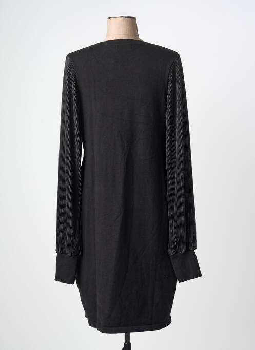 Robe mi-longue manches longues manches longues noir MOLLY BRACKEN femme