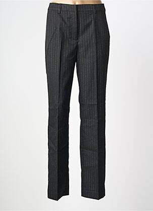 Pantalon droit taille à pinces taille haute noir CREAM femme