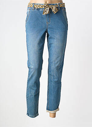 Jeans coupe slim stretch taille normale bleu CREAM femme