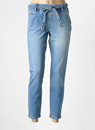 Jeans coupe slim stretch taille normale bleu CREAM femme