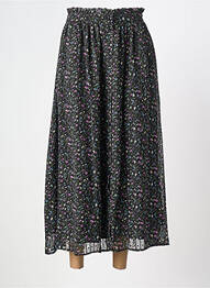 Jupe longue tissage crêpe noir MOLLY BRACKEN femme