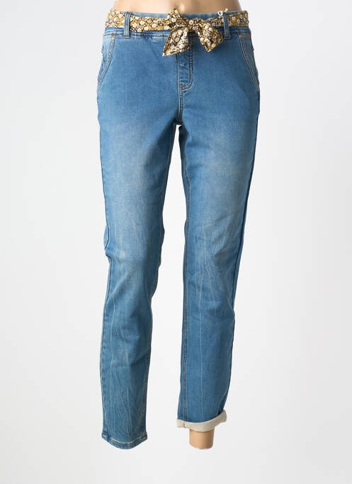 Jeans coupe slim stretch taille normale bleu CREAM femme