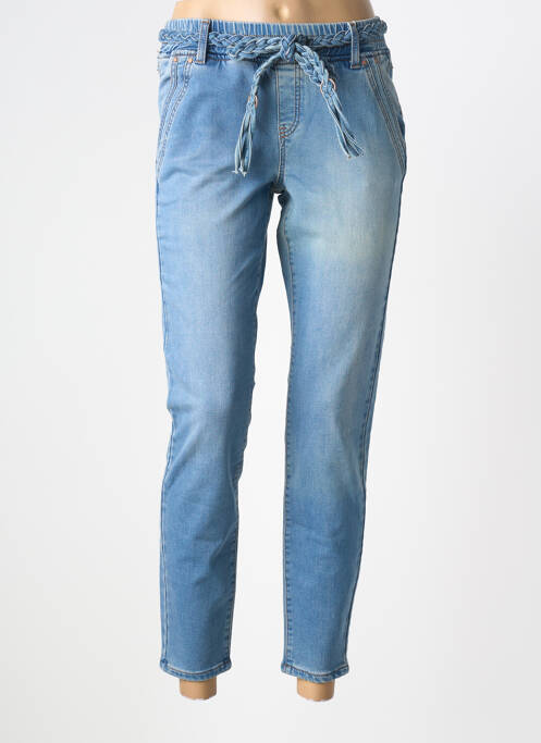 Jeans coupe slim stretch taille normale bleu CREAM femme