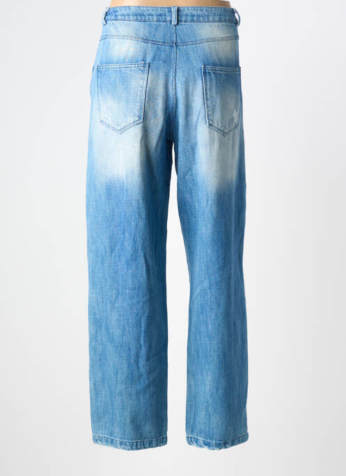 Jeans coupe droite effet usé délavé taille normale bleu BANDITAS FROM MARSEILLE femme
