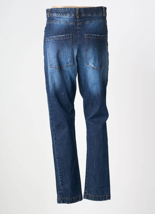 Jeans coupe droite effet usé délavé taille normale bleu BANDITAS FROM MARSEILLE femme