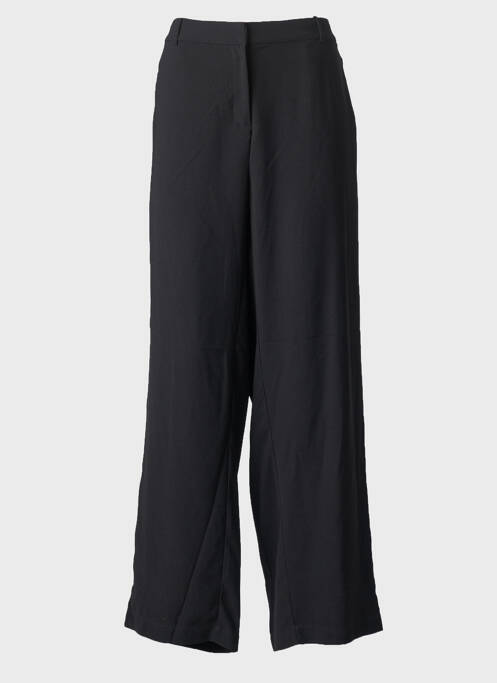 Pantalon large tissage crêpe taille normale noir CREAM femme