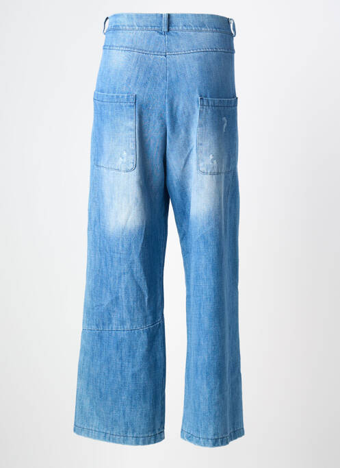 Jeans coupe large effet usé délavé taille normale bleu BANDITAS FROM MARSEILLE femme
