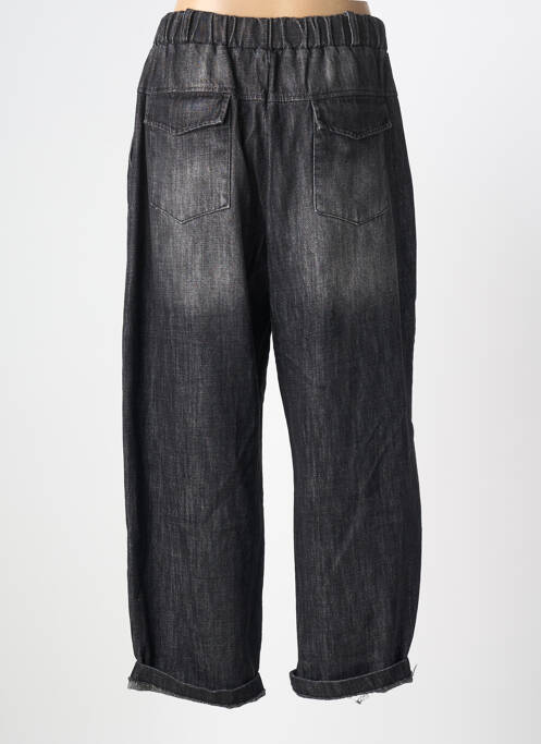 Jeans coupe droite taille haute taille haute noir BANDITAS FROM MARSEILLE femme