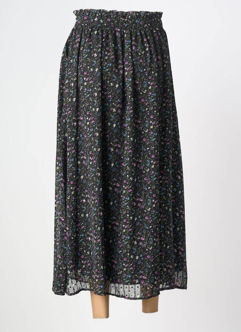 Jupe longue tissage crêpe noir MOLLY BRACKEN femme