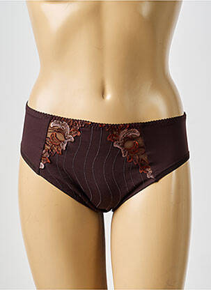 Culotte broderie marron PRIMA DONNA femme
